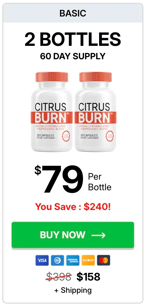 CitrusBurn 2 bottles pricing